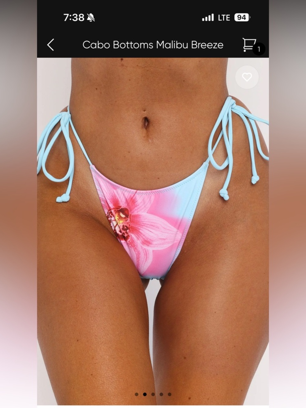 White Fox Bikini Bottom
